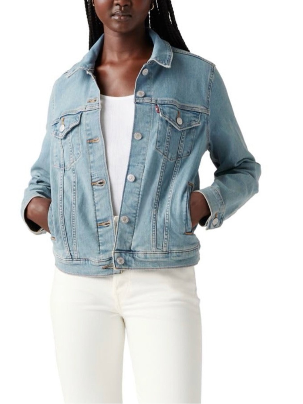 Levi's Light Wash Blue Denim Trucker Jacket